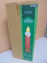 HolidayTime 3.5ft Blowmodled Noel Candle