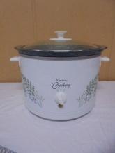 Large Round West Bend Crockery Slow Cooker