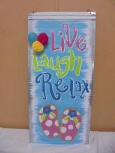 Metal Live Laugh Relax Wall Art