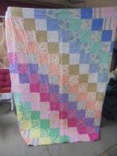 Beautiful Hand Tied Twin Size Quilt