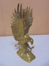 Solid Brass Eagle Statue