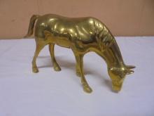 Solid Brass Horse Statue