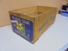 Antique Wooden Advertisement Crate