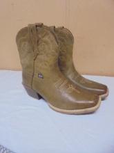 Like New Pair of Ladies Leather Just Cowboy Boots