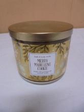 Brand New Bath & Body Works Merry Madelene Cookie 3 Wick Jar Candle