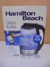 Hamilton Beach 1.7 Liter Glas Kettle w/ Soft Blue Illumination