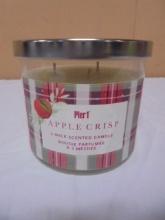 Brand New Pier 1 Apple Crisp 3 Wick Jar Candle