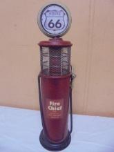 Metal Fire Chief Route 66 Gas Pump