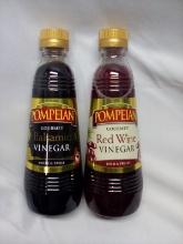 Pompeian Balsamic Vinegar & Red Wine Vinegar. 16 fl oz Each.