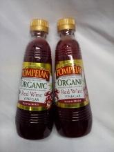 Pompeian Organic Red Wine Vinegar. Qty 2- 16 fl oz.