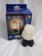 GE LED Plug-in Salt Rock Night Light