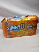 Full Case of 10 Sunny D Tangy Original 6oz Pouches
