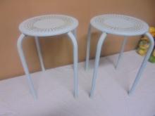 2 Matching Metal Plant Stands