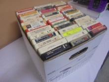 Large Group of Vintage 8 Track Tapes