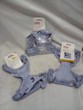 Set of 3 Boots&Barkley Lavender Reflective Harness- 2 Small, 1 Xsmall