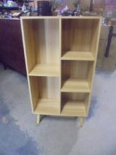 MCM Style Wooden Cabinet w/ 5 Cubbies