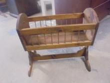 Solid Wood Doll Cradle