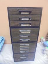 Group of (4) 3 Drawer Organizers