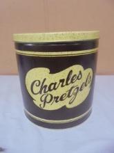 Vintage Charles Pretzels Tin