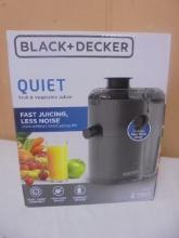 Black & Decker Quiet Fruit & Vegetable Juicer