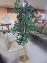 6ft Artificial Potted Ficus Tree