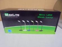 Brand New Maxlite Black Slim LED Desk Lamp