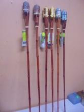 Group of 6 Brand New Tiki Torches