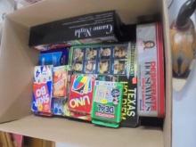 Large Box of Assorted Board & Card Games