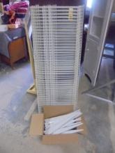 6pc Group of Coated Wire Shelves w/ Brackets