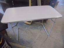 4ft Aluminum Framed Folding Table
