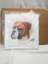 14”x14” Decorative Boxer Dog Canvas Art