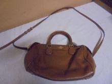 Ladies Brown Leather Coach Purse