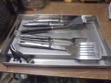 Griddle-Q Stainless Steel Grill Griddle w/ Tools