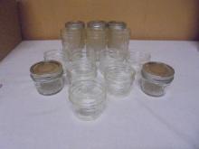 Large Group of Glass Jelly Jars