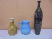 3pc Group of Art Pottery