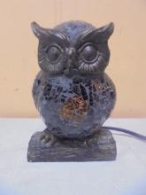 Metal & Glass Owl Accent Light