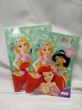 Pair of Disney Princess Gigantic Coloring and Activity Books