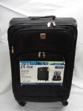 15.5”Wx8.5”Dx24”H Black Protege 8.1Lbs Wheeled Suit Case