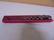 12pc Snap-On 3/8in Drive Metric Sockets