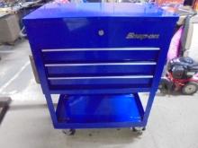 Snap-On Blue 3 Drawer Rolling Service Cart Tool Box