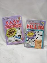 Pair of Penny Press Super Jumbo Adult Puzzle Books