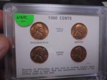 1960 P & D Uncirculated Lincoln Cent Set