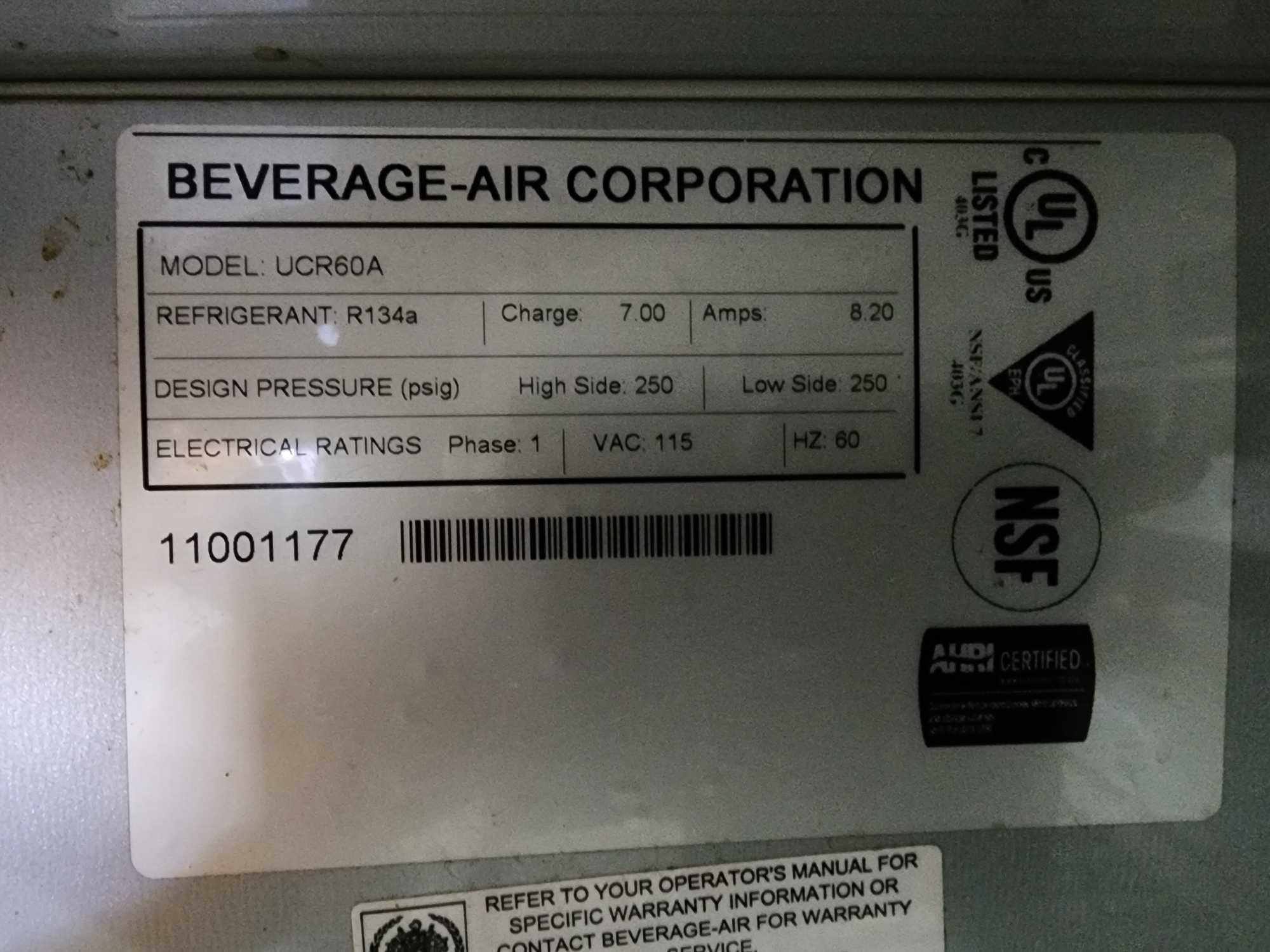Beverage Air 60 in. Undercounter Refrigerator