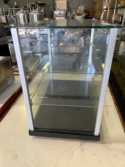 23 in. x 14 in. 3 Shelf Glass Display Merchandiser