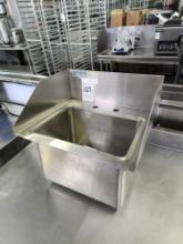 Never Used - GSW 17 in. x 15 in. Drop In Deck Mount Stainless Steel Hand Sink