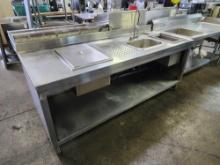 84 in. x 32 in. Stainless Steel Custom Table