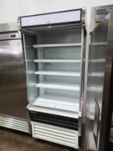 As Is - Blue Air 36 in. Refrigerated Vertical Open Merchandiser