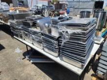 Lot - Assorted Stainless Steel Food Pans