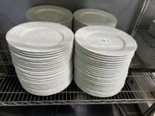 Bauscher 12 in. White Ceramic Plates
