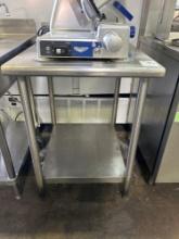 24 in. x 30 in. All Stainless Steel Table with 4 in. Backsplash